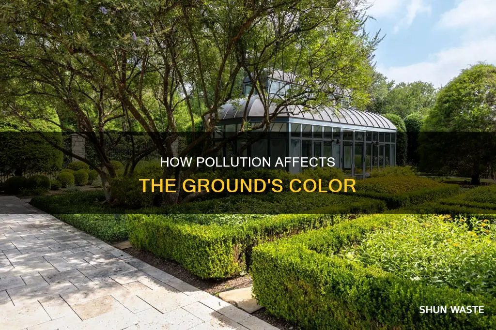 does the ground change color during pollution