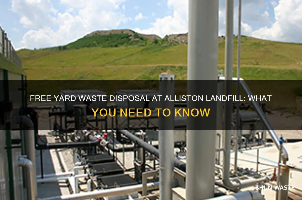 does the landfill take yard waste for free alliston