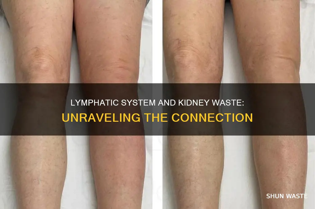 does the lymphatic system dump waste into kidney