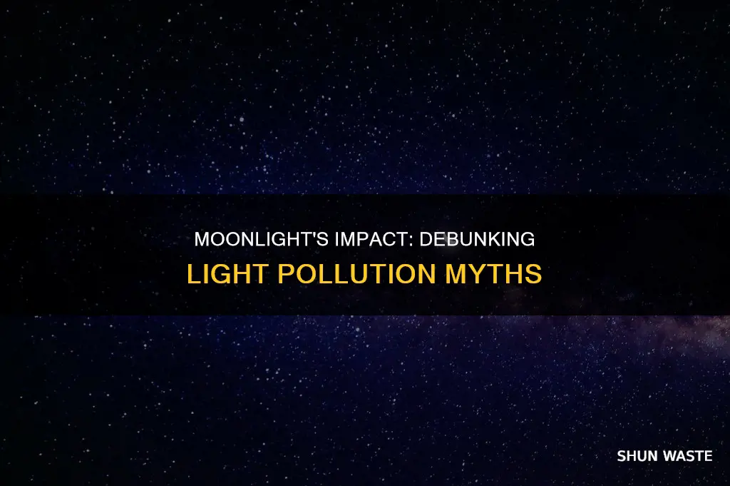 does the moon cause light pollution