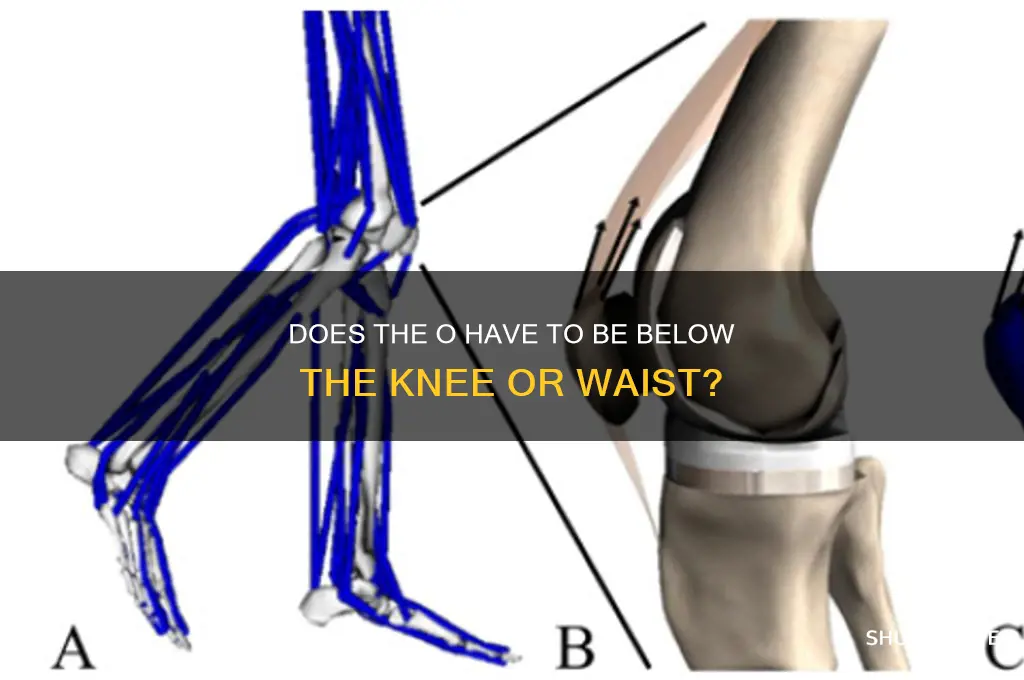 does the o have to below the kneeor waste