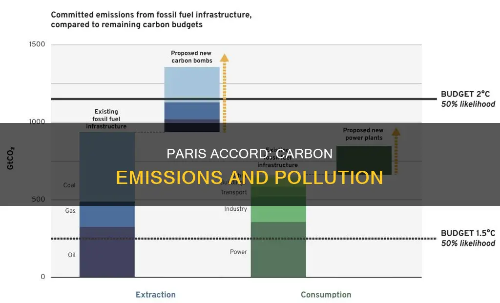 does the paris accord call carbon emissions pollution