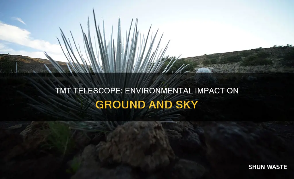 does the tmt telescope pollute the ground