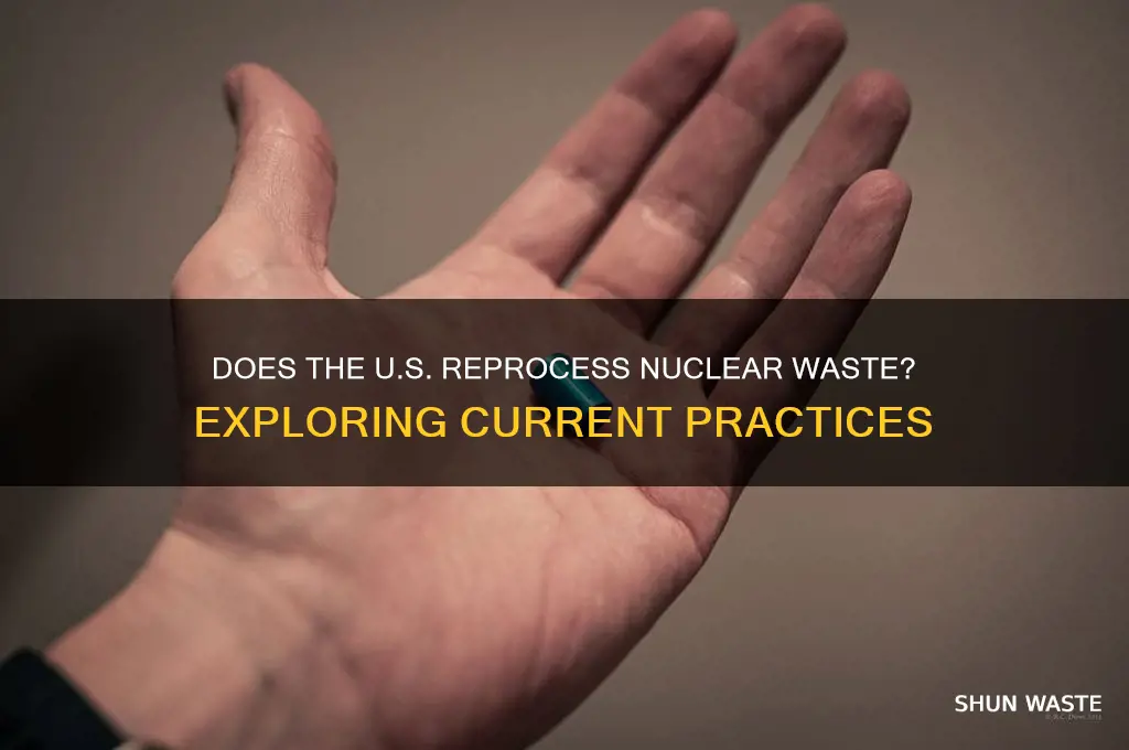 does the united states reprocess nuclear waste