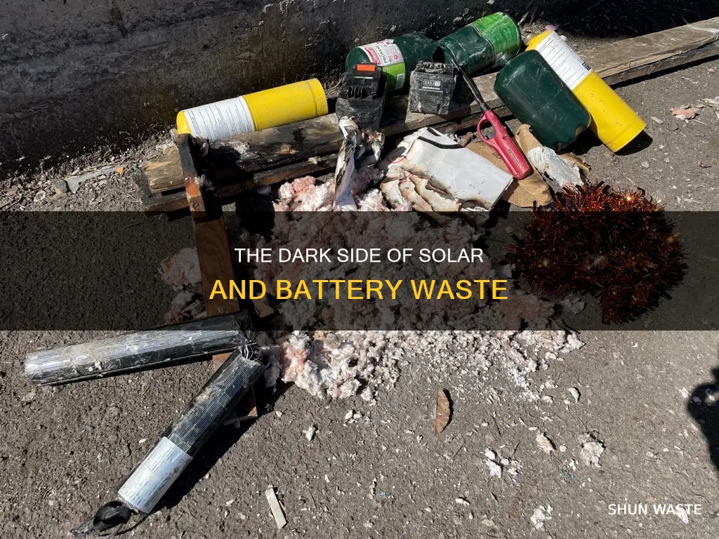 does the waste from batteries and solar cells pollute