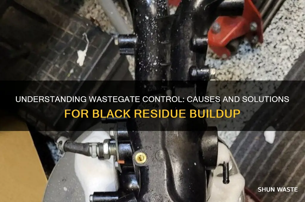 does the waste gate control have black junk on it