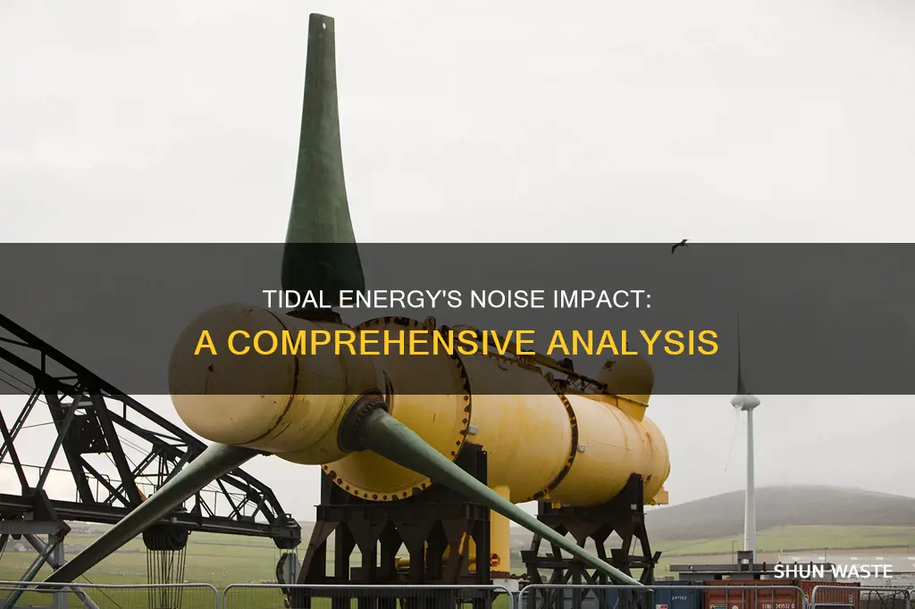 does tidal energy cause noise pollution