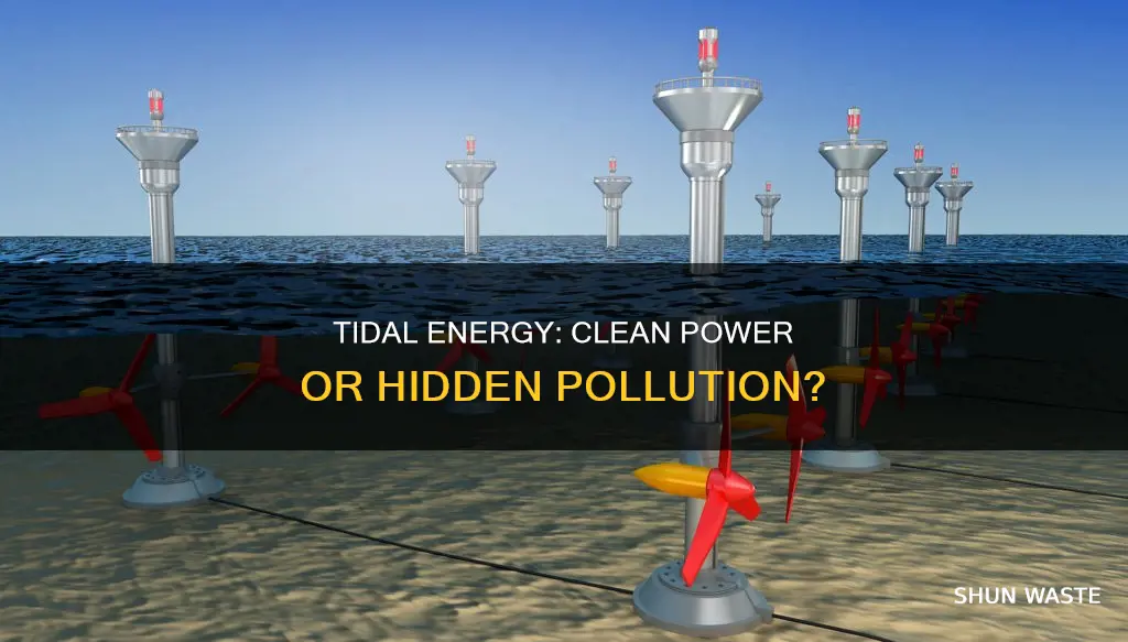 does tidal energy cause pollution