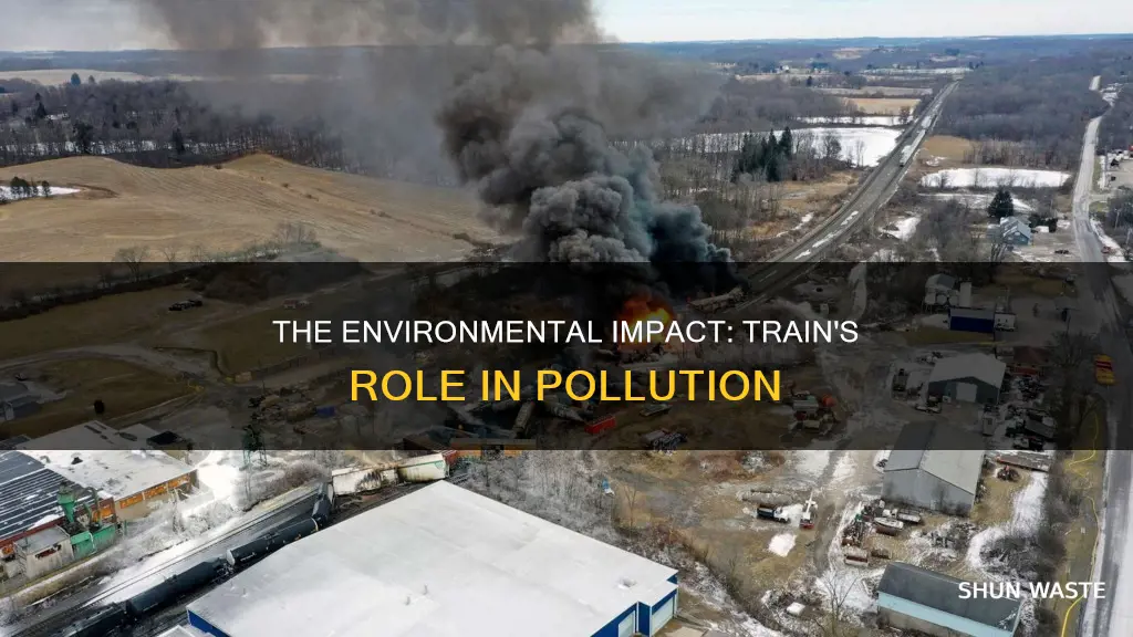 does train cause pollution