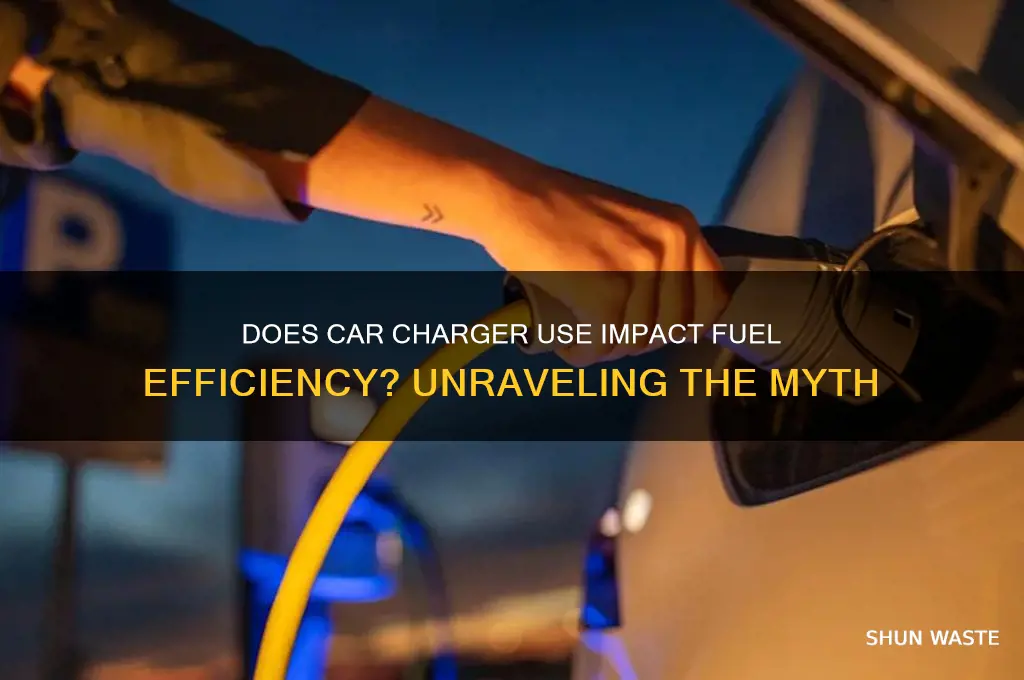 does using a car charger waste gas