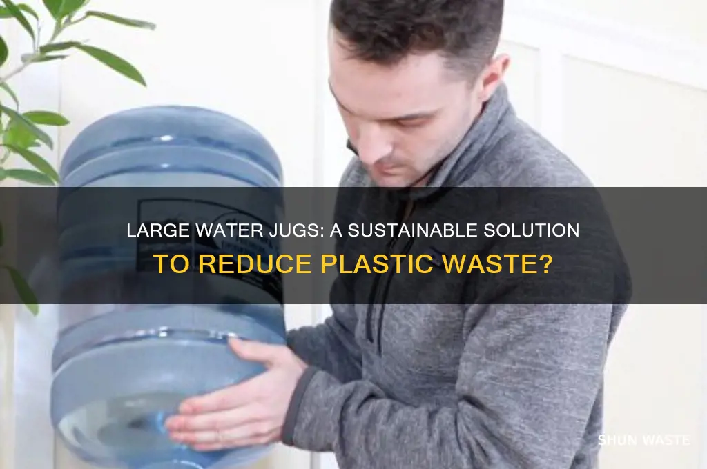 does using large water jugs produce less waste