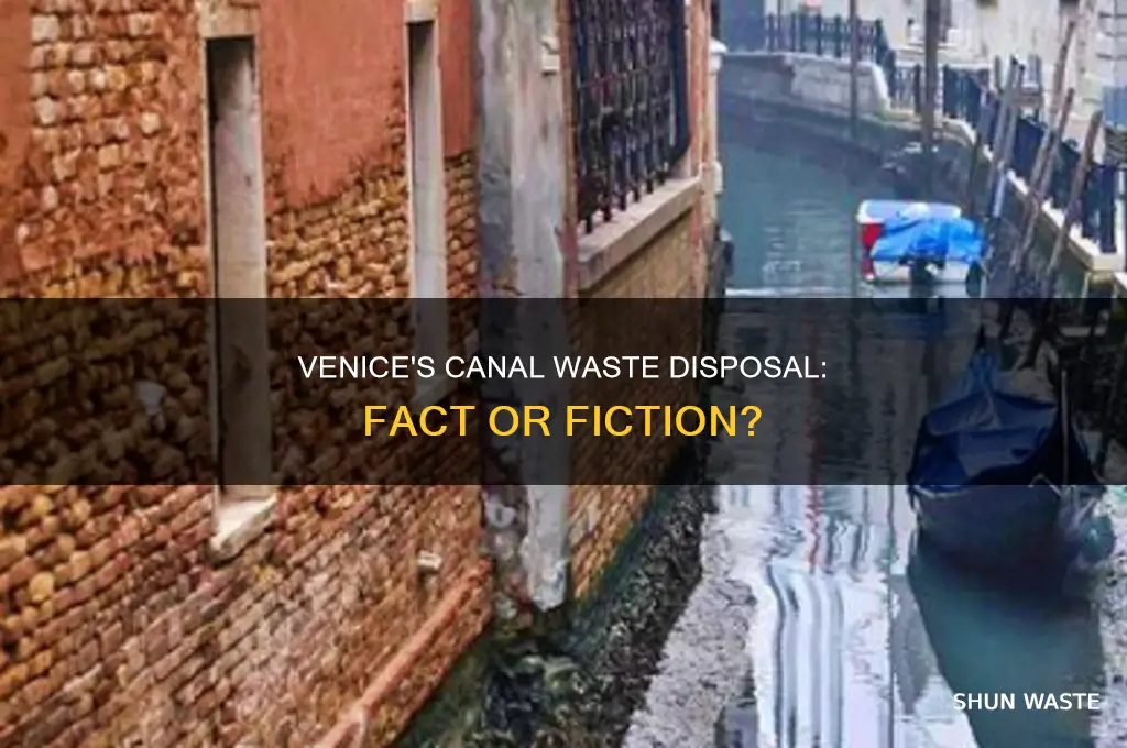 does venice dump its waste in to the canals