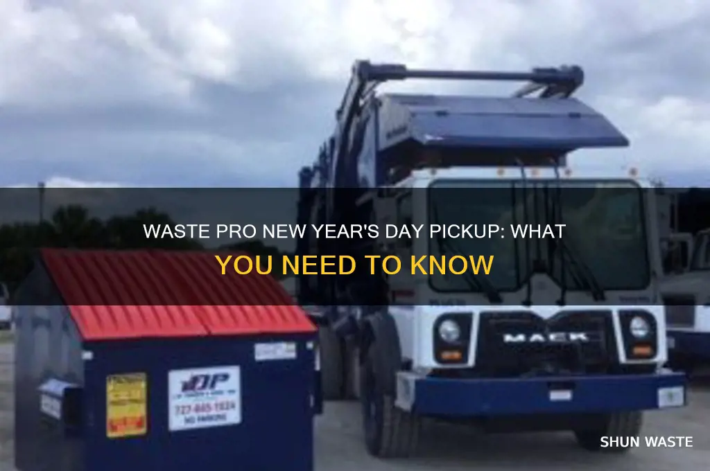 does waste pro pickup on new year