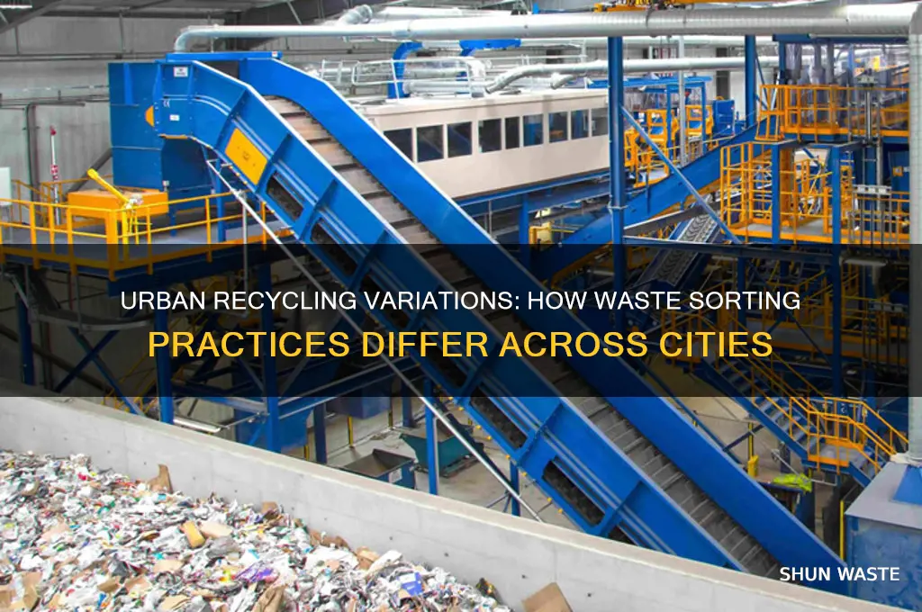does waste sorting differ city to city