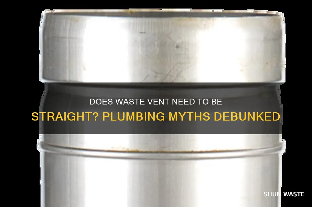 does waste vent have to be straight