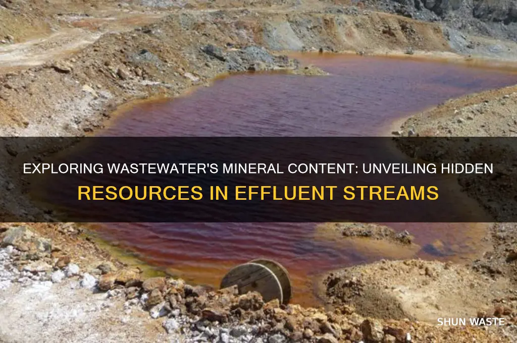 does waste water have high mineral content