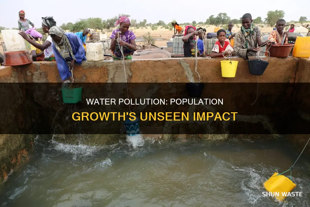 does water pollution arise due to population growth