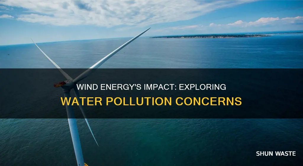 does wind energy pollute water