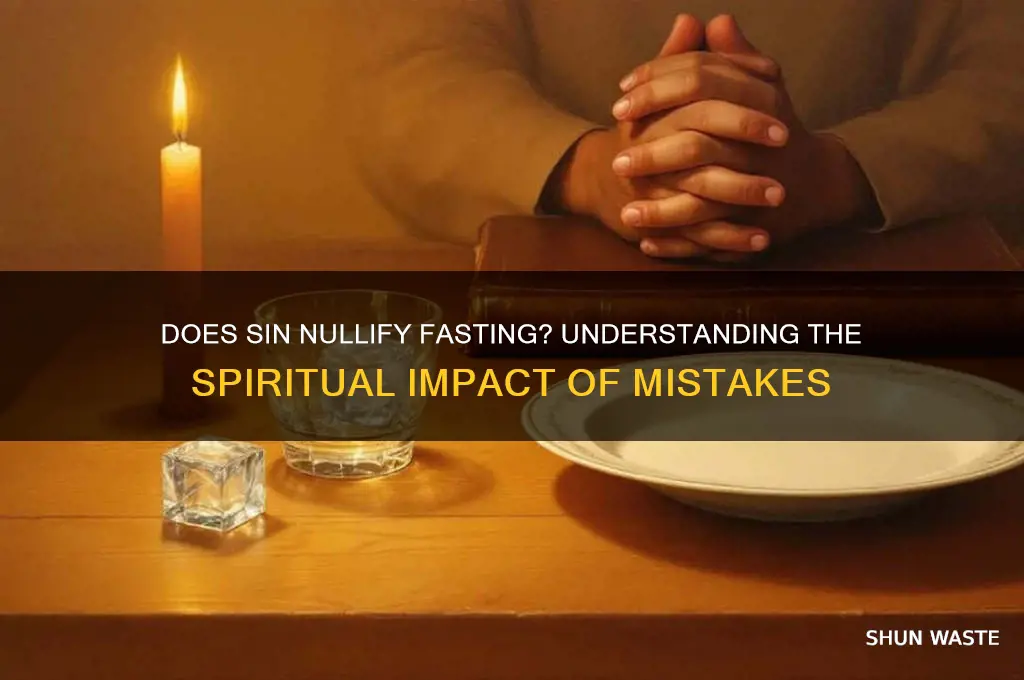 does your fast go to waste if you sin