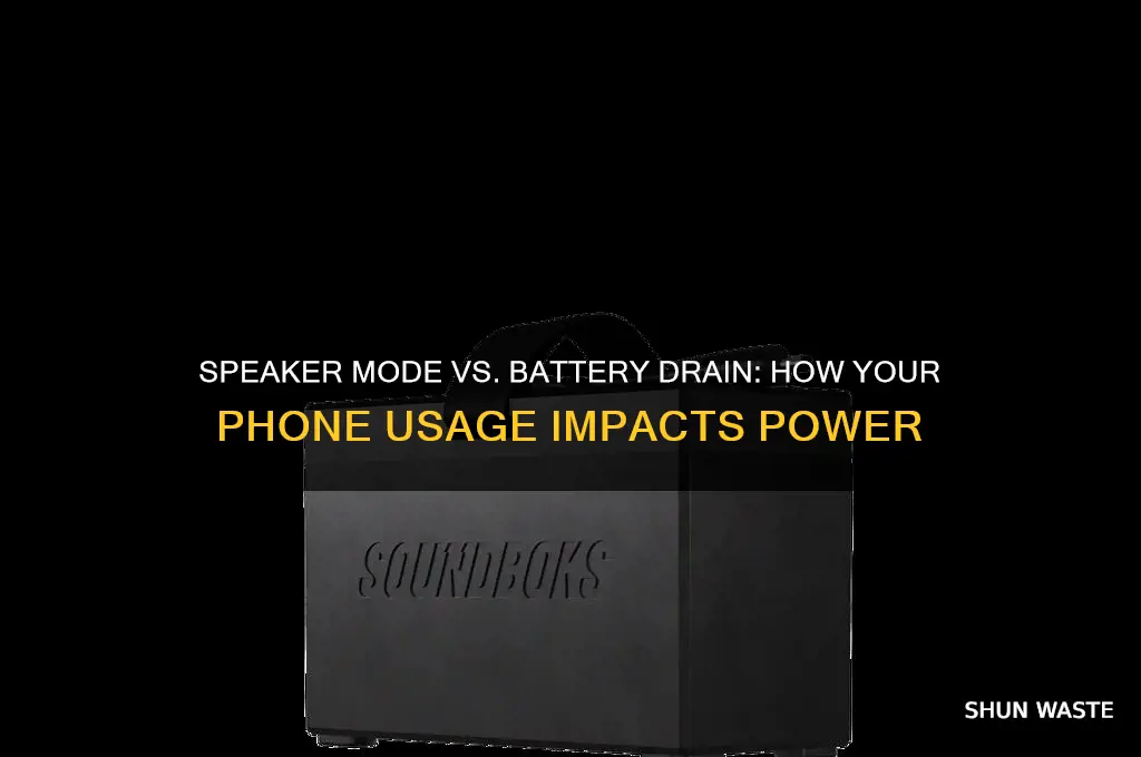 does your phone waste more battery on speaker