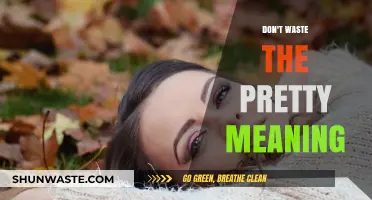 Embracing Beauty: Let's Not Waste the Pretty Meaning