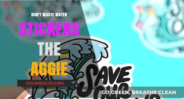 Conserve Every Drop: The Aggie's Guide to Water-Saving Stickers