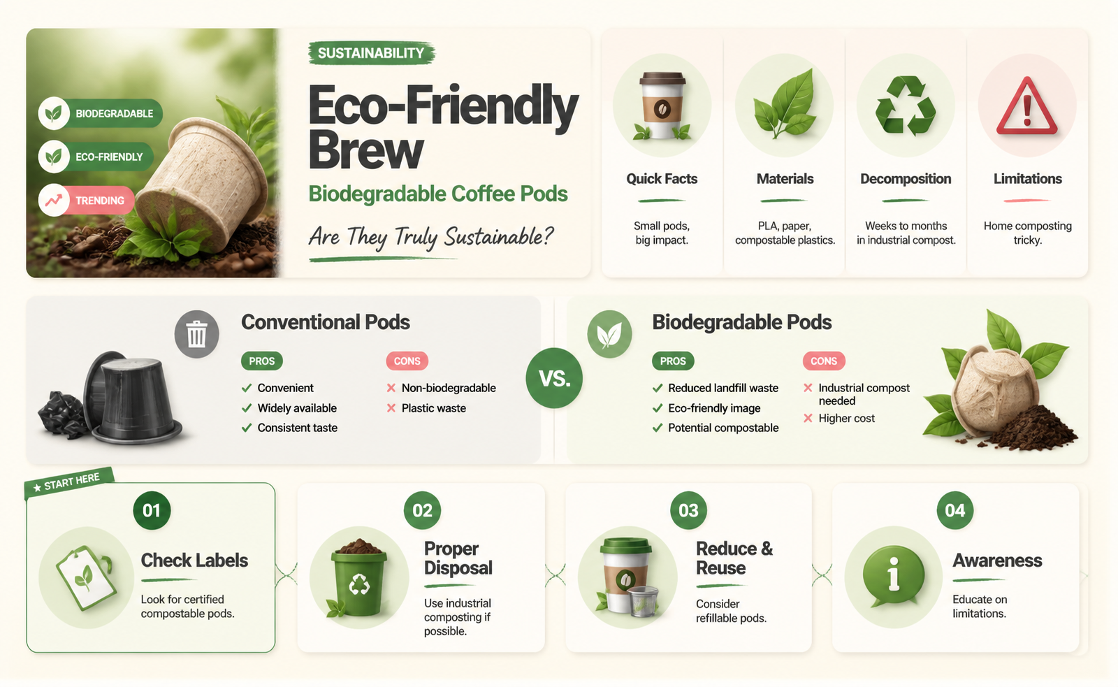 are biodegradable coffee pods good for the environment
