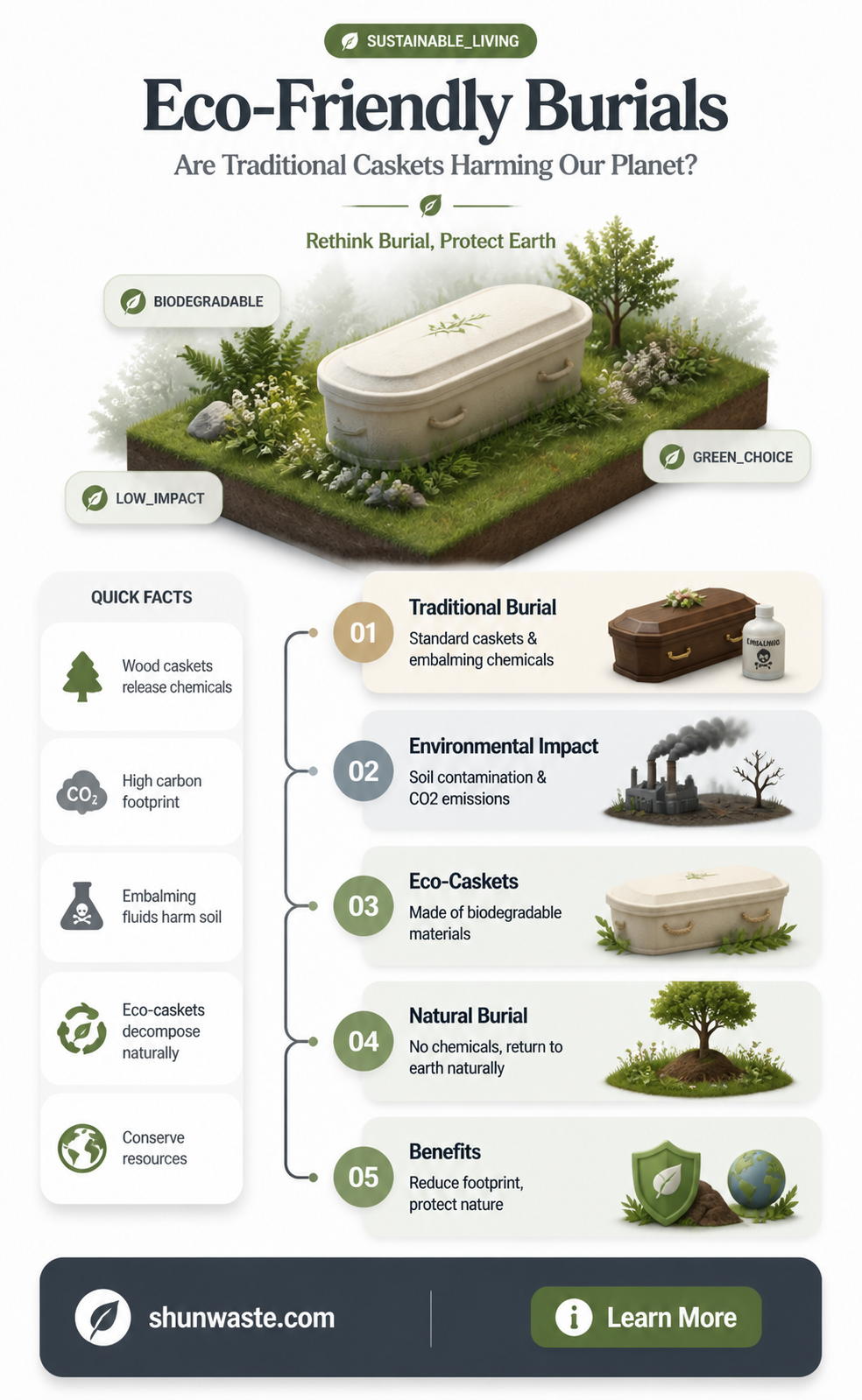 are caskets bad for the environment