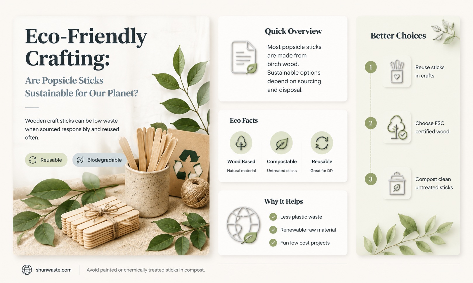 are popsicle sticks good for the environment