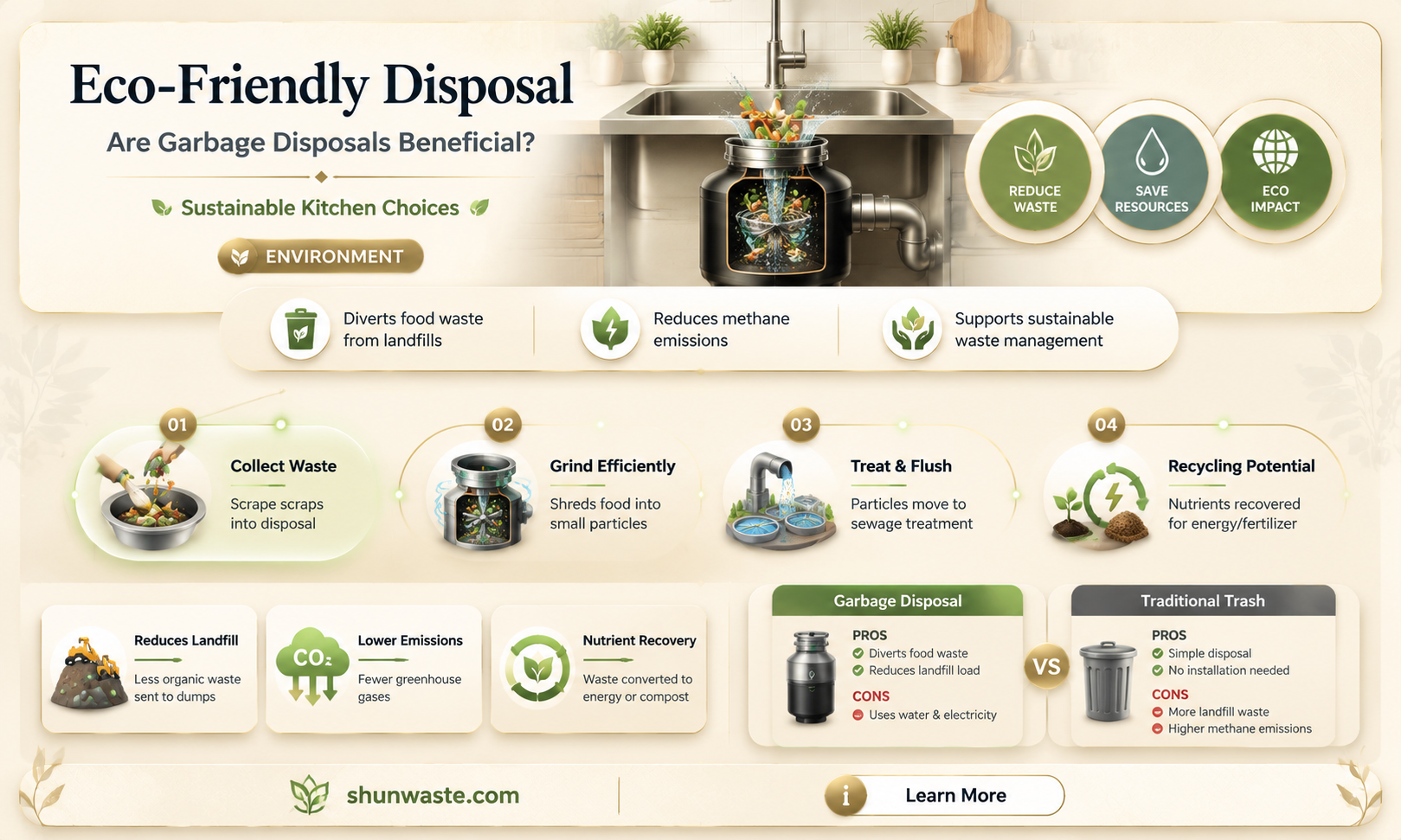 are garbage disposals good for the environment