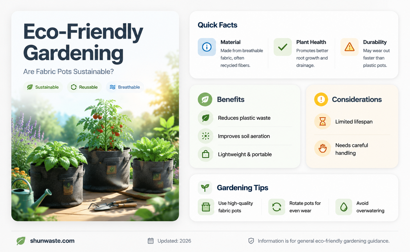 are fabric pots good for the environment