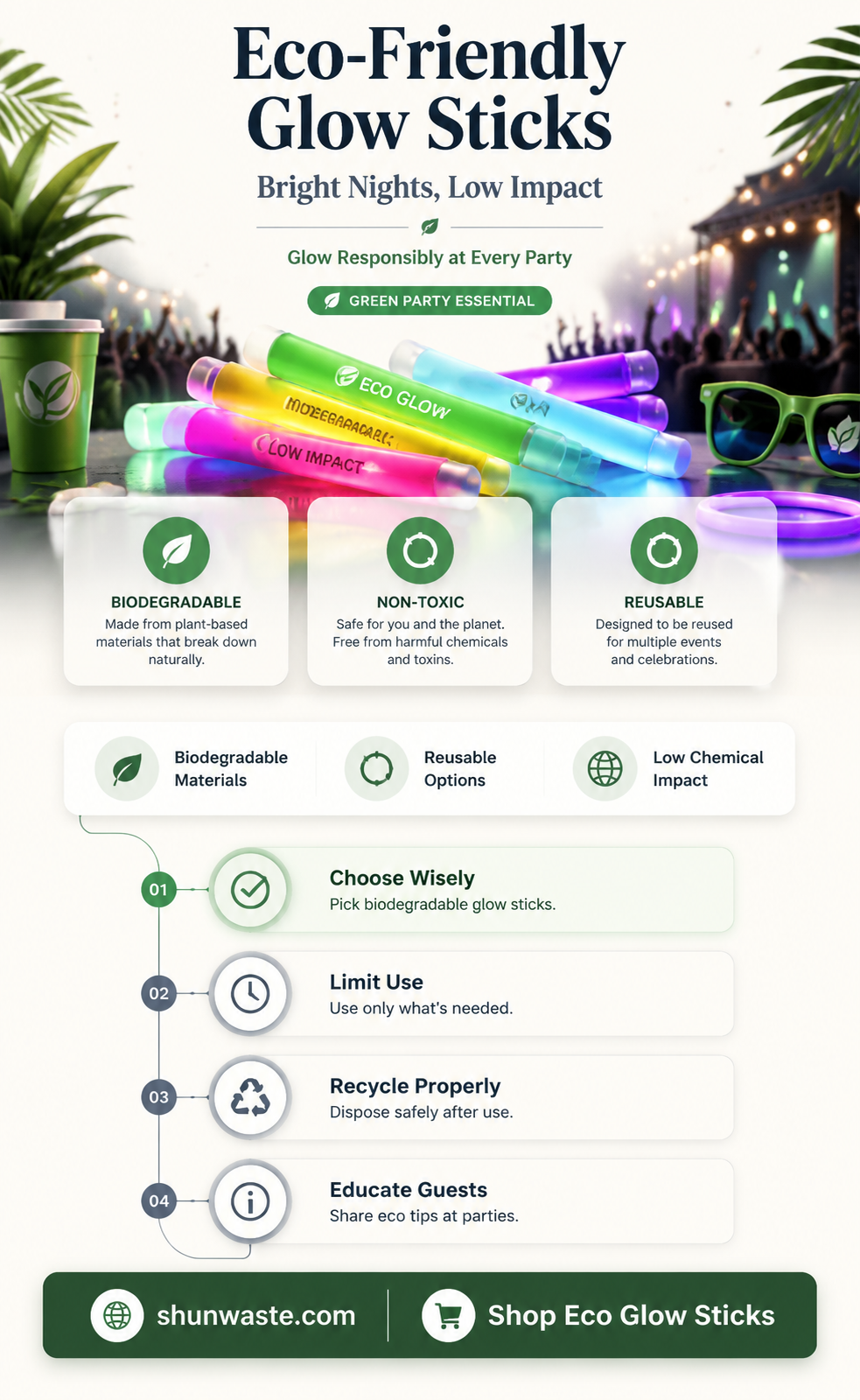 are glow sticks good for the environment