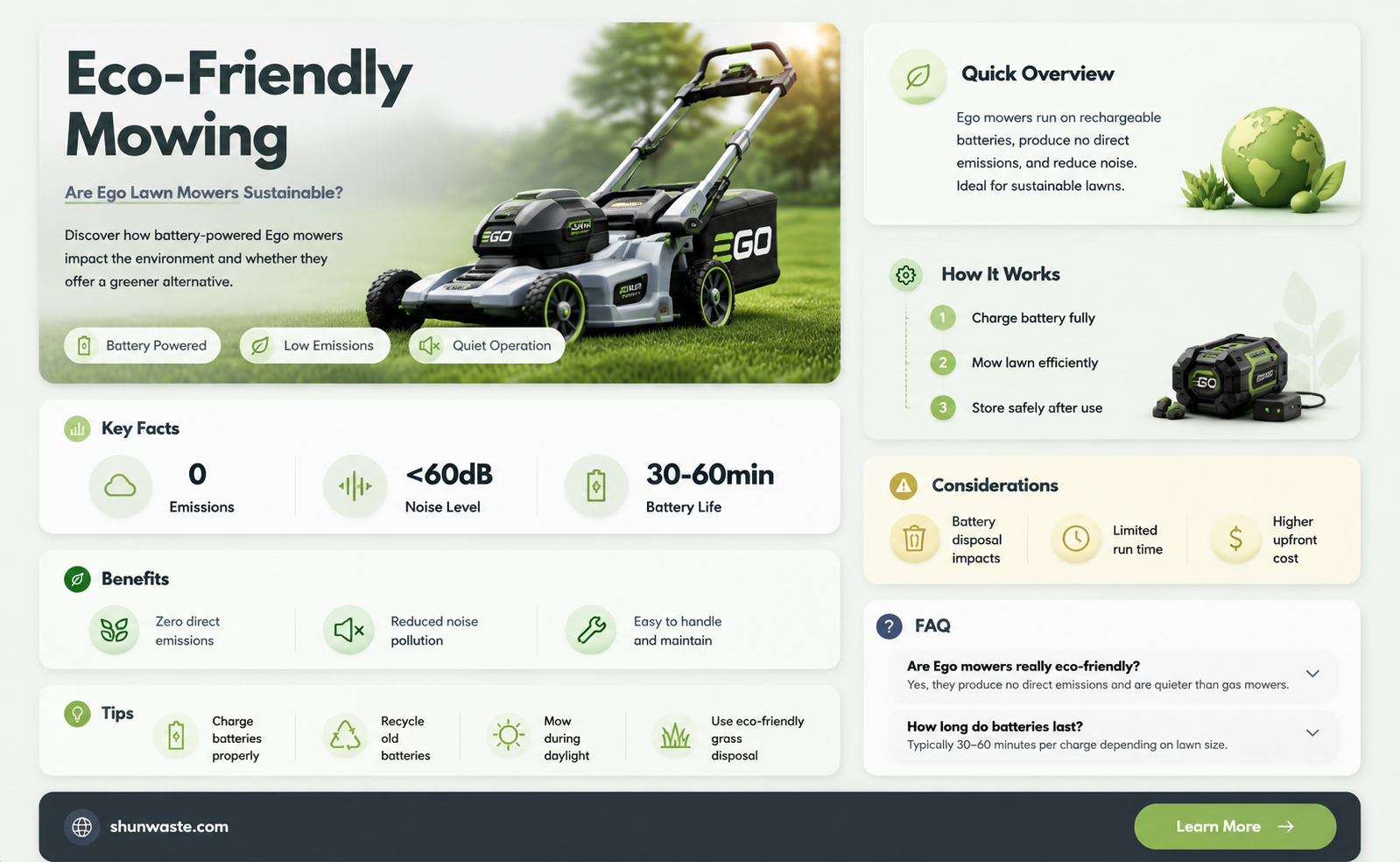 are ego lawn mowers good for the environment