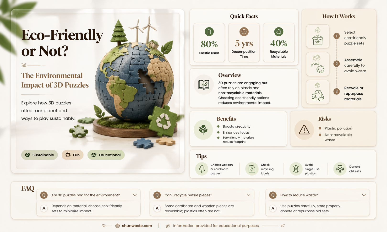are 3d puzzles bad for the environment