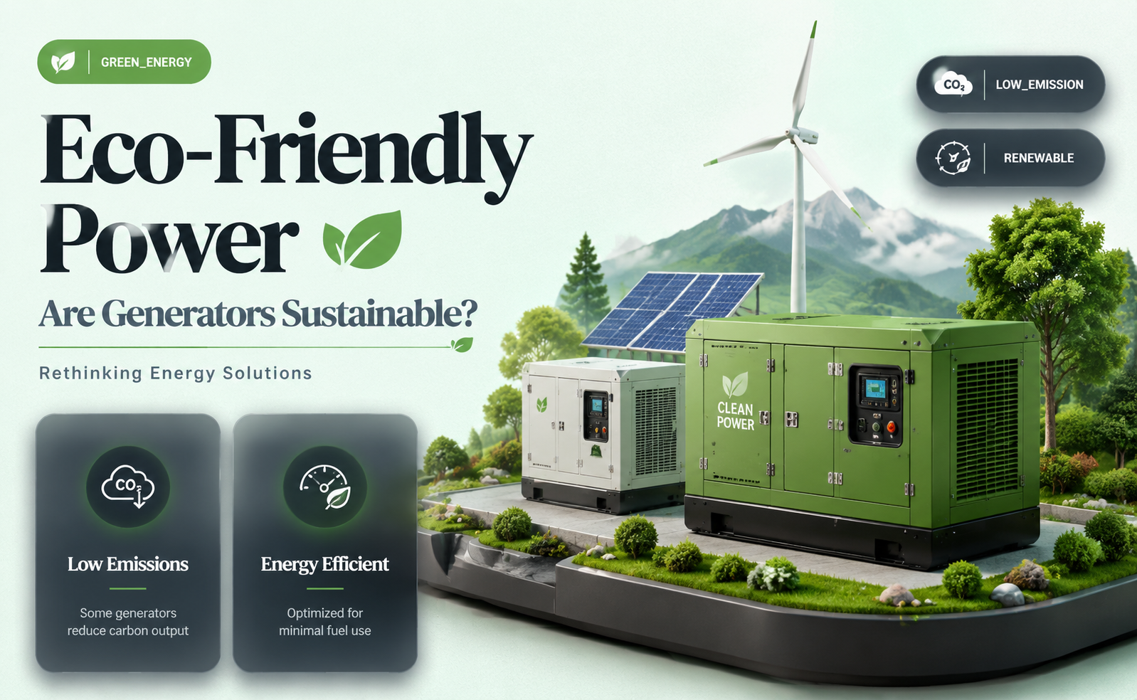 are generators good for the environment