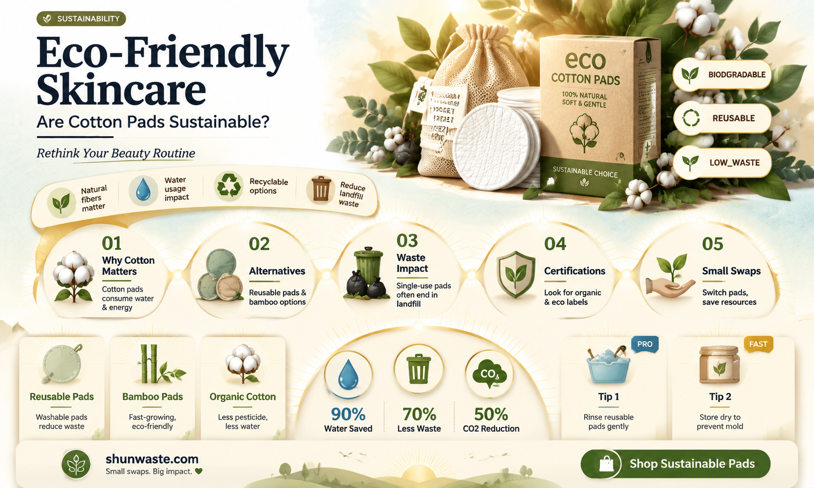are cotton pads good for the environment