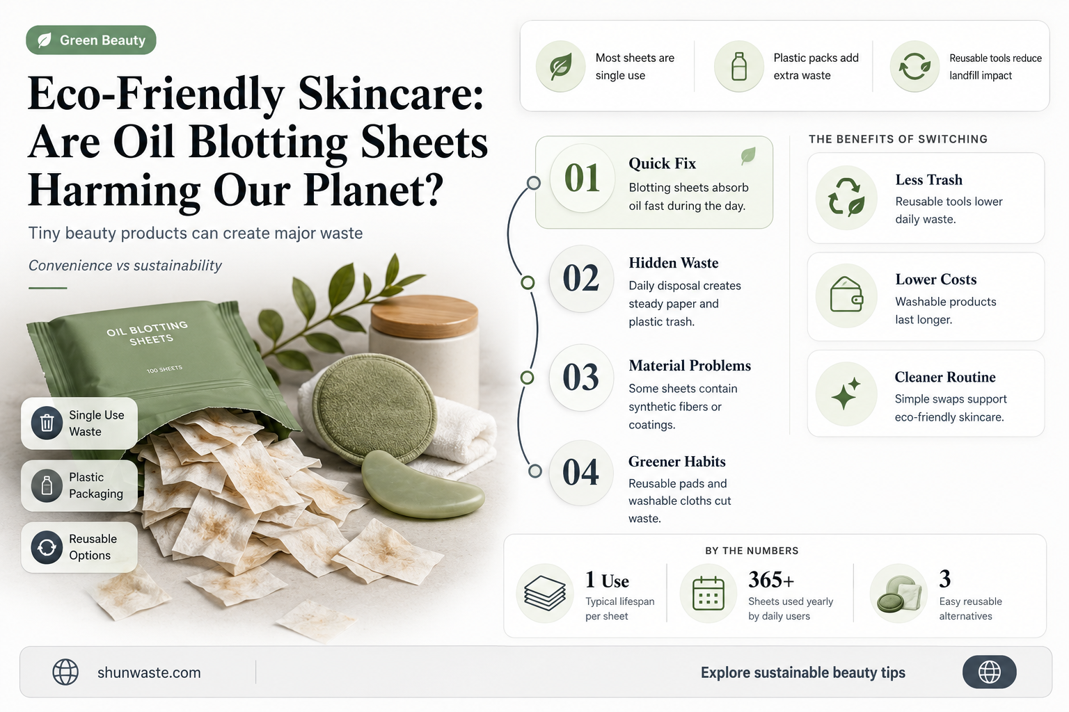 are oil blotting sheets bad for the environment