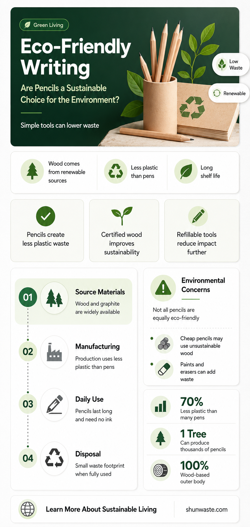 are pencils good for the environment