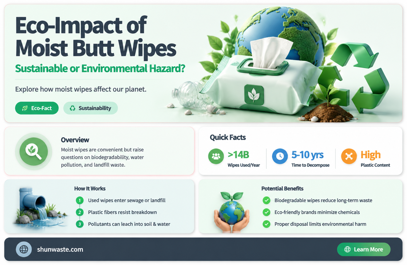 are moist butt wipes bad for the environment
