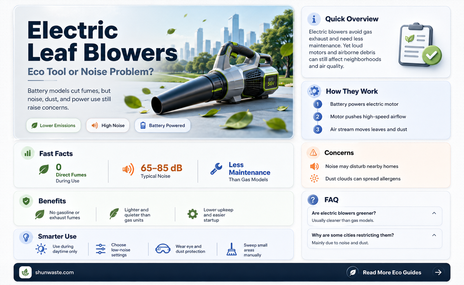 are electric leaf blowers bad for the environment