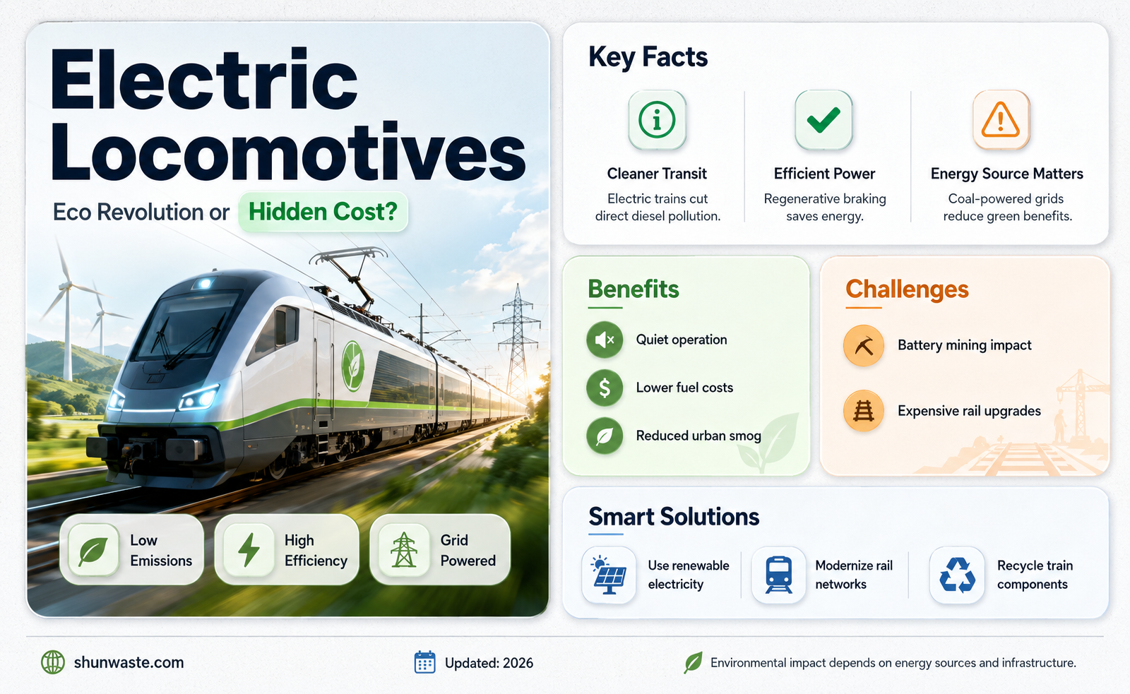 are electric locomotives good for the environment