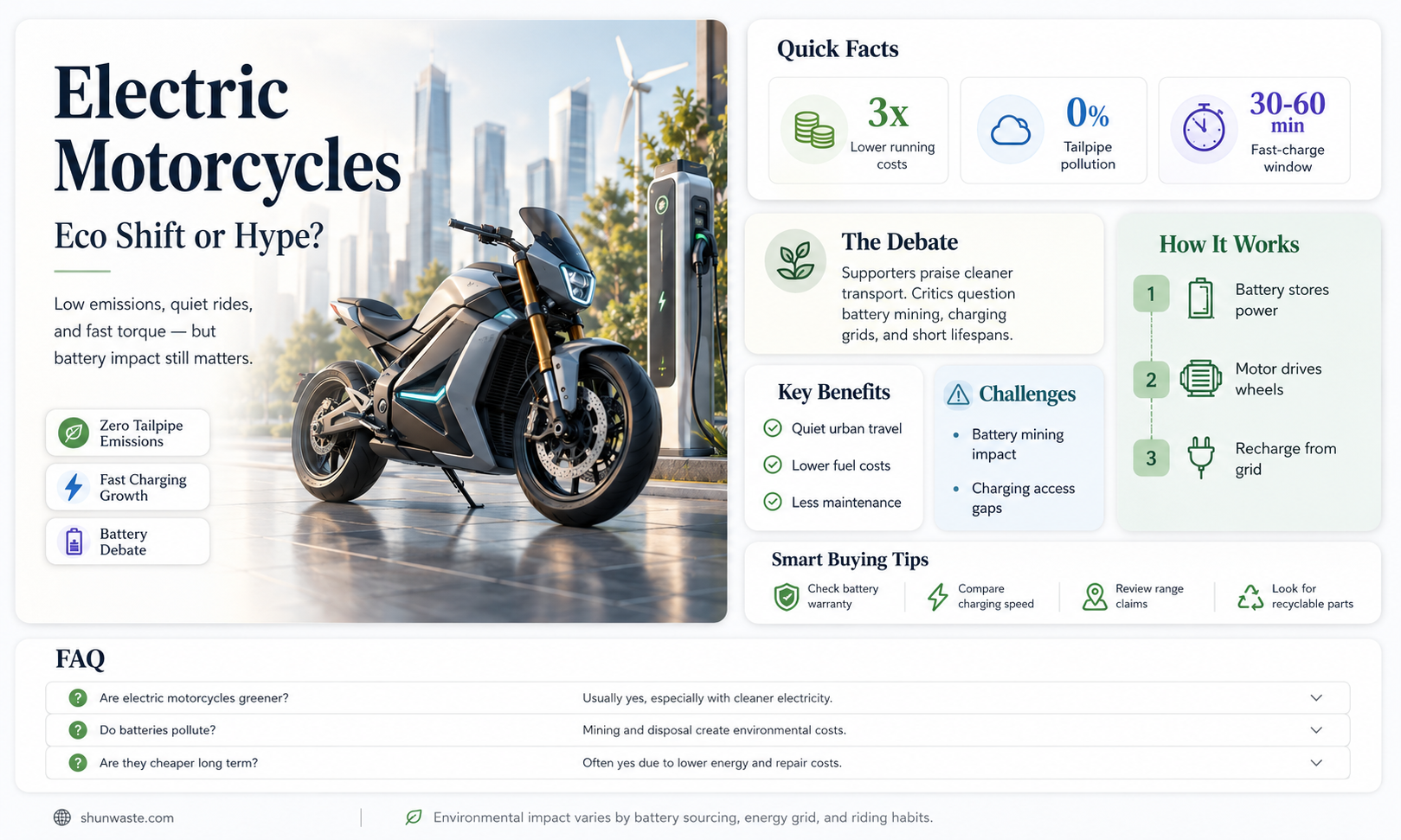 are electric motorcycles good for the environment