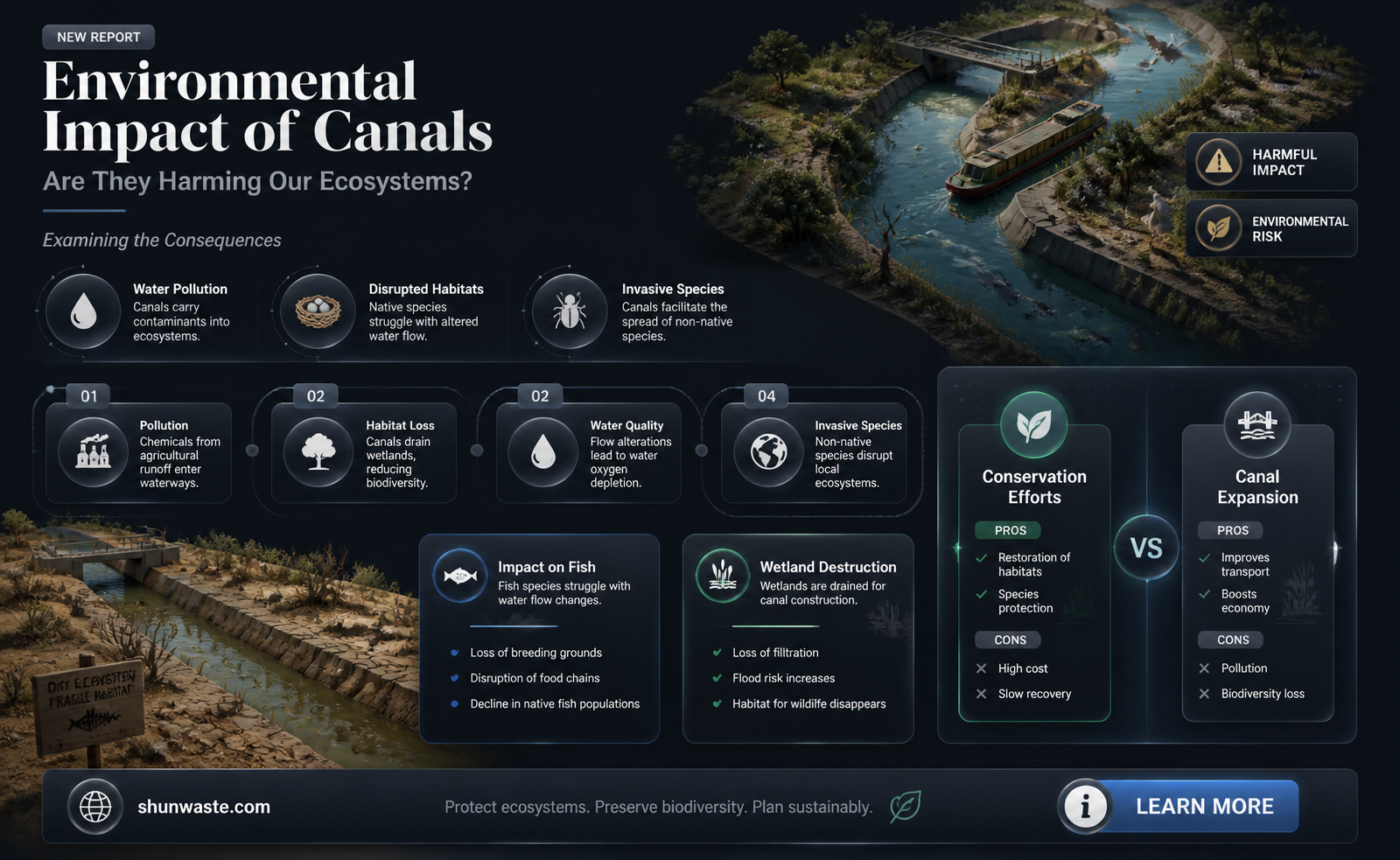 are canals bad for the environment