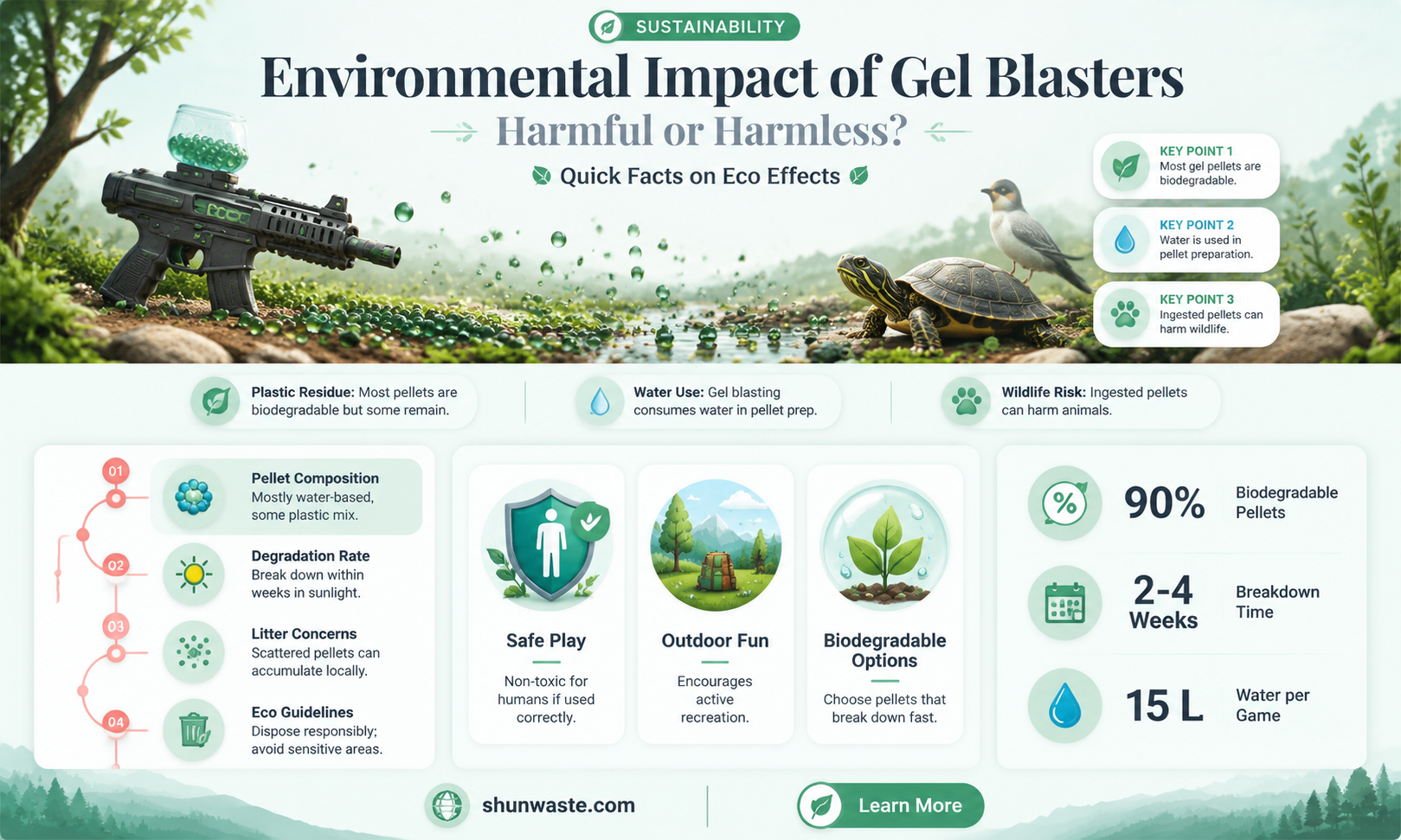 are gel blasters bad for the environment
