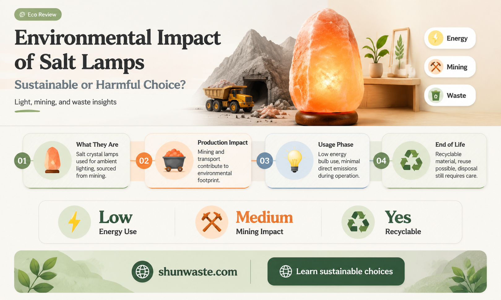 are salt lamps bad for the environment