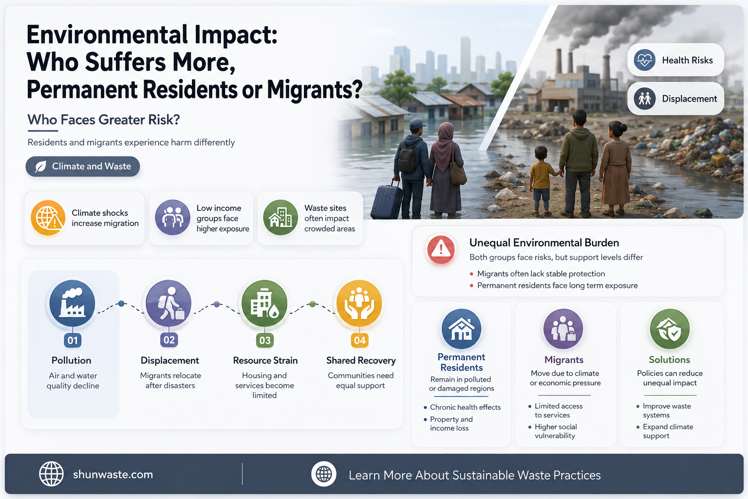 are permanent residents or migraters more affected by the environment