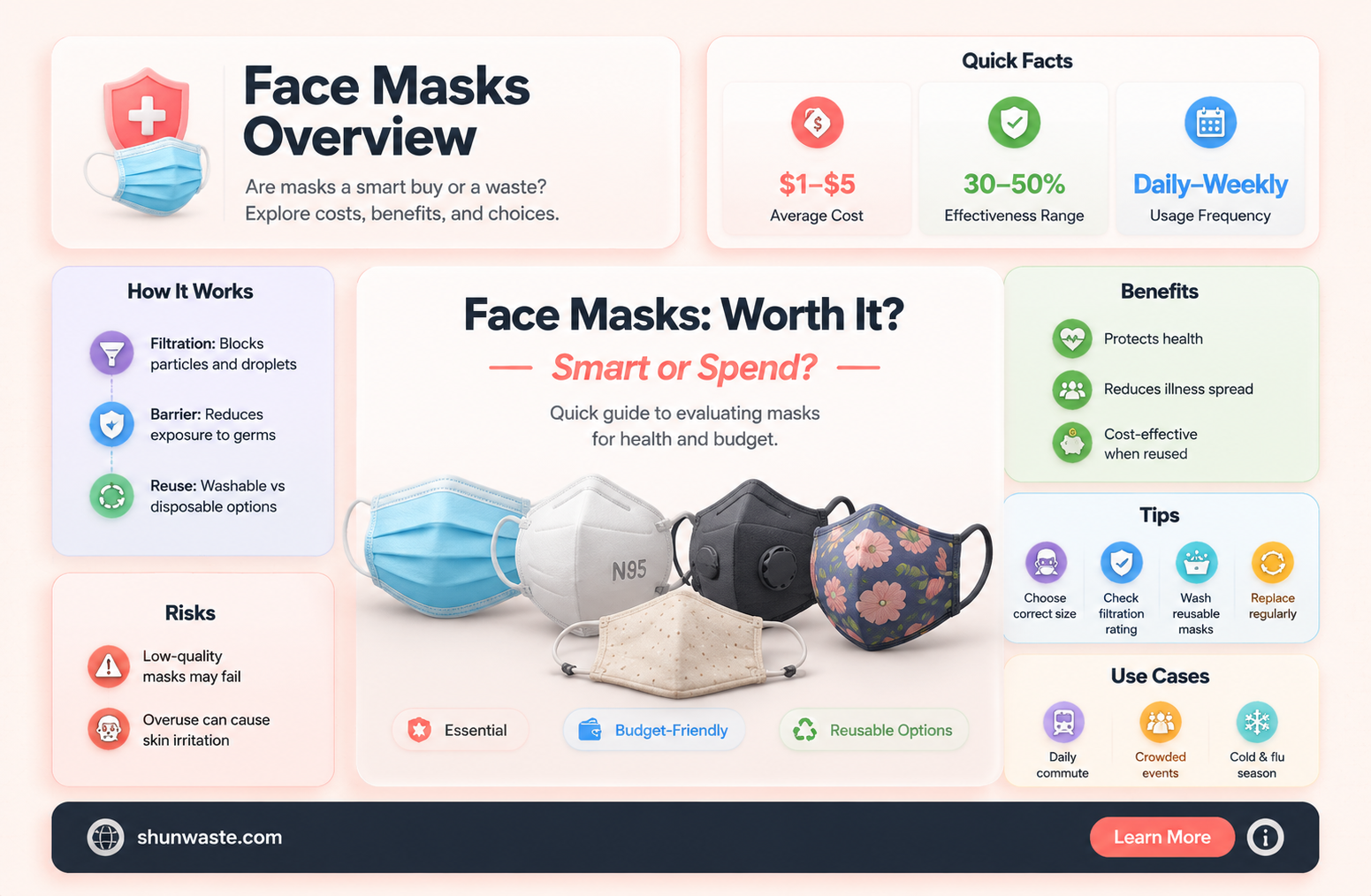 are face masks a waste of money