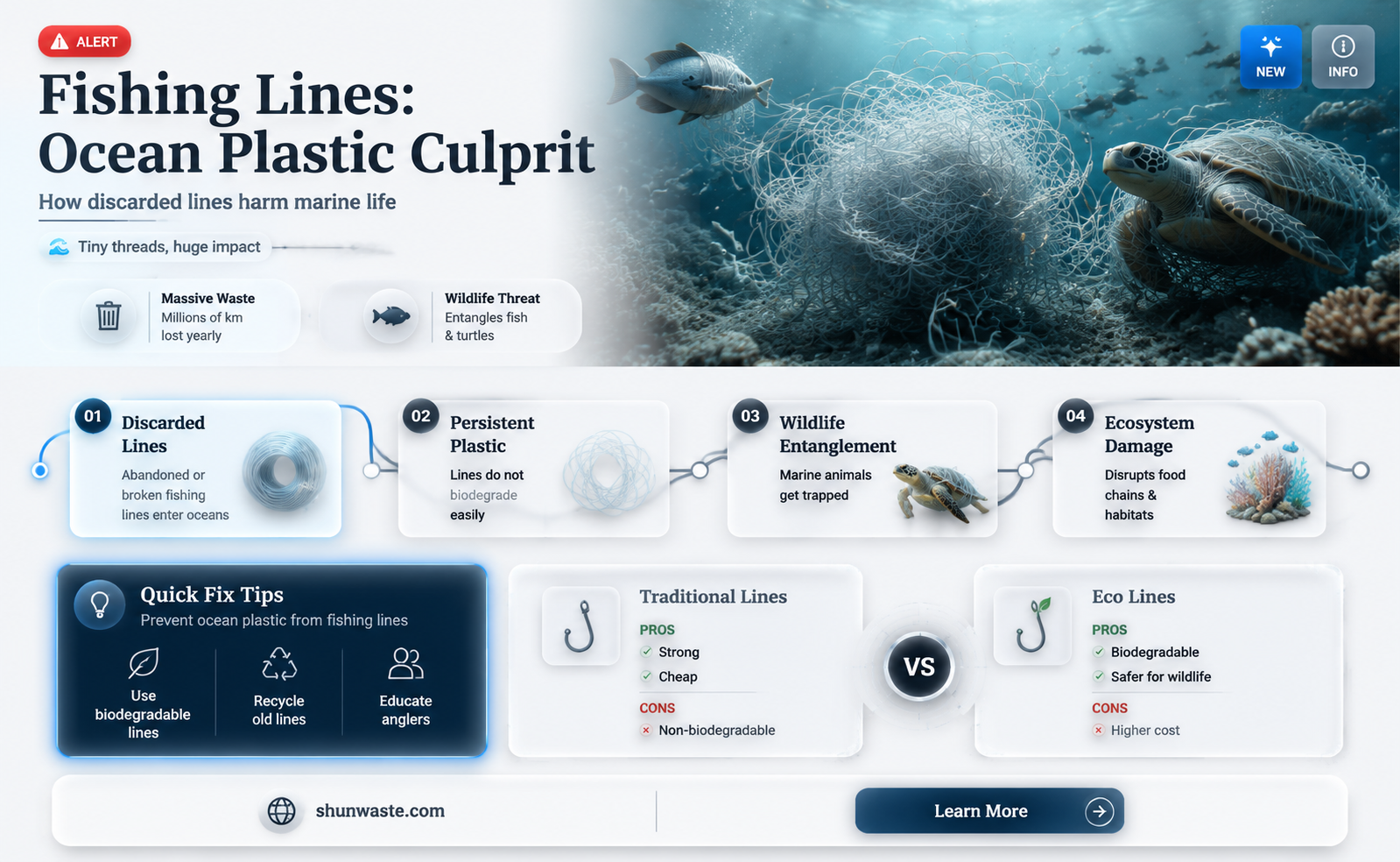 are fishing lines the main source of ocean plastic pollution