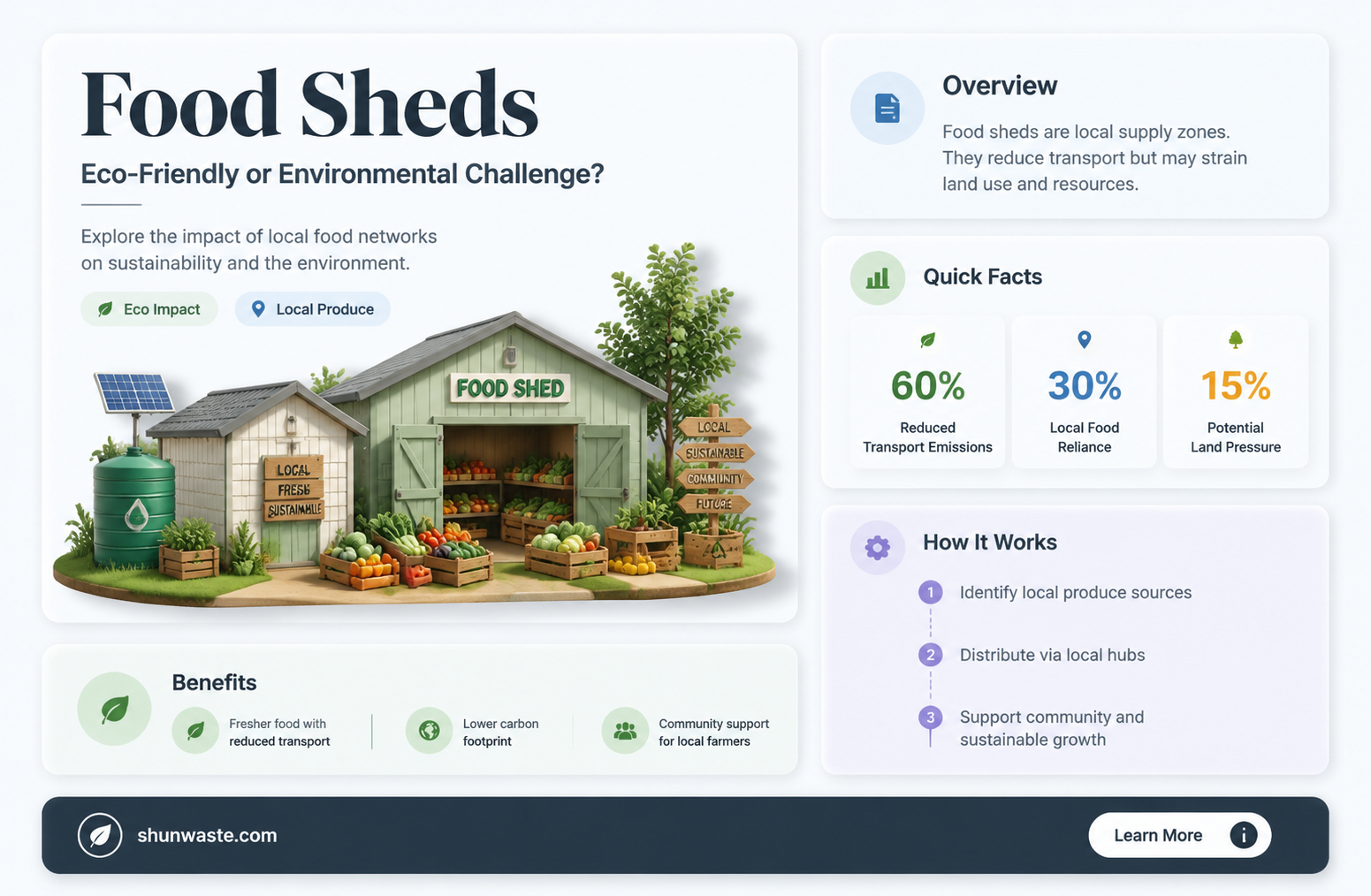 are food sheds good for the environment