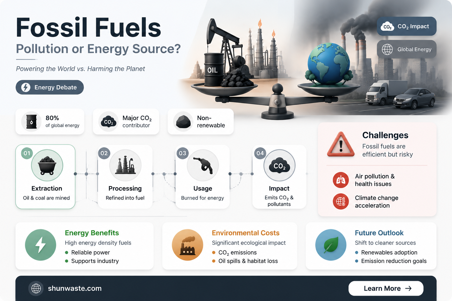 are fossil fuels considered pollution